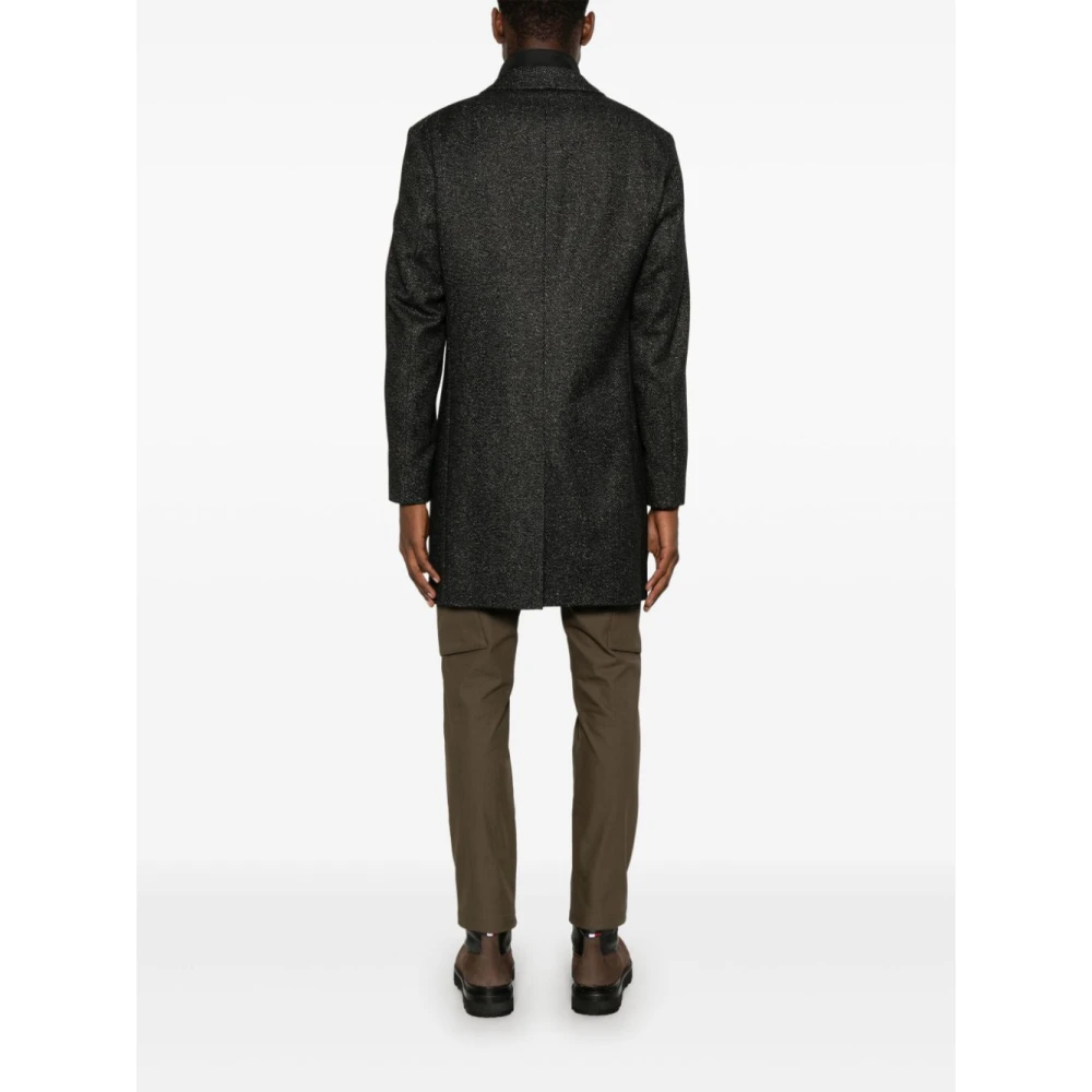 Hugo Boss Panelled Winterjas Gray Heren