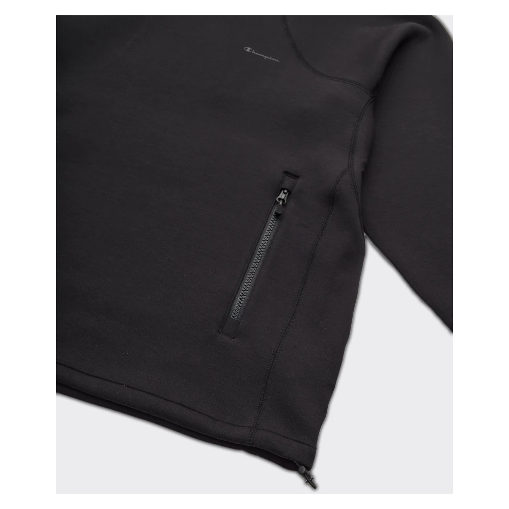 Champion Zwarte Hoodie met voorritszakken Black Heren