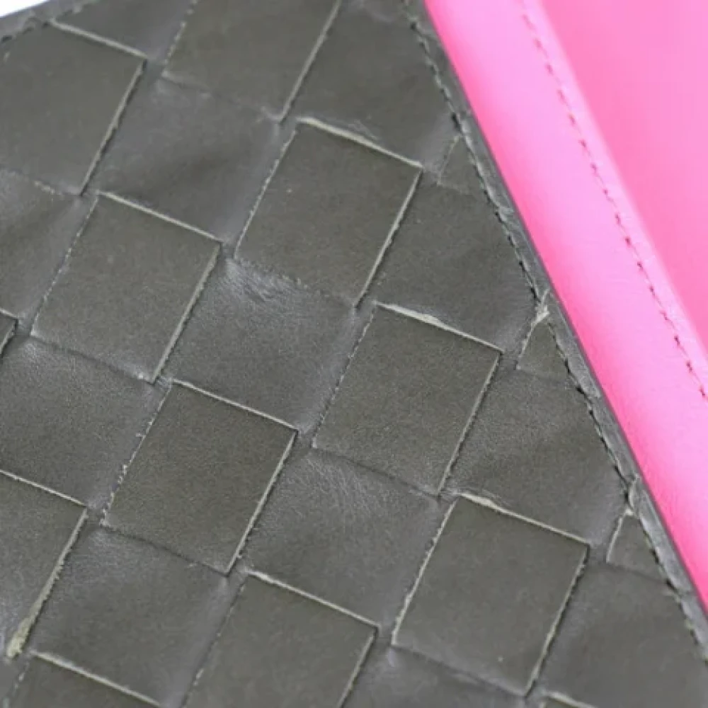 Bottega Veneta Vintage Pre-owned Leather wallets Black Dames