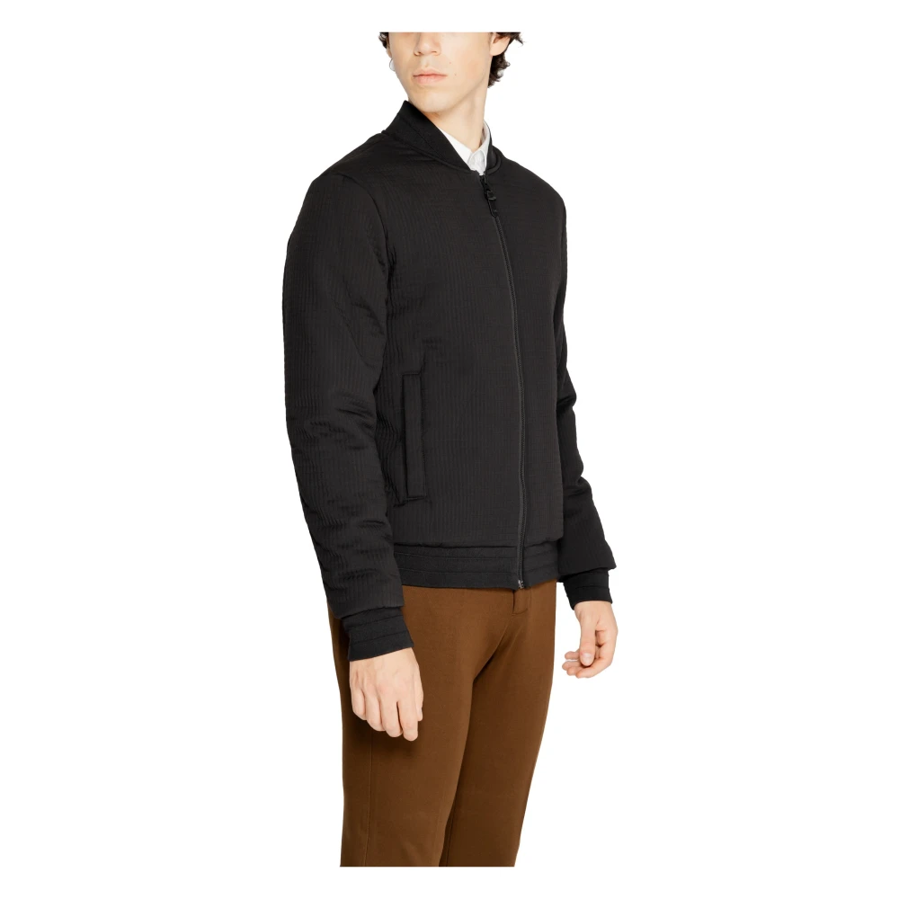 Antony Morato Zwarte Zip-Up Jas voor Mannen Black Heren