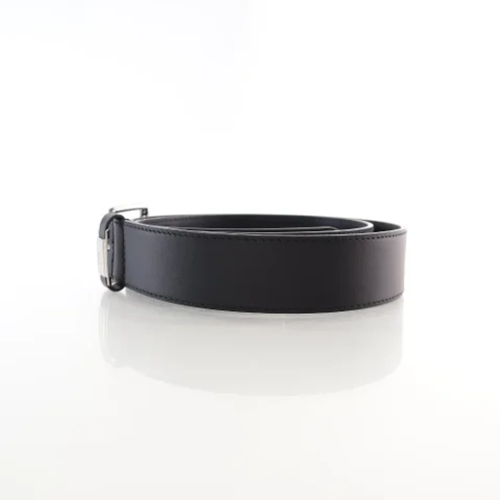 Louis Vuitton Vintage Pre-owned Leather belts Black Dames