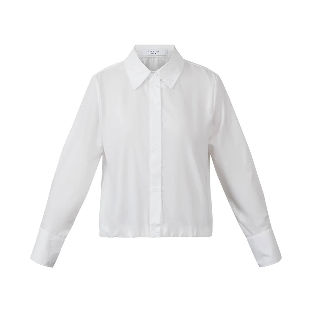Sisters Point Blouse met lange mouwen en Gufo-Sh White Dames