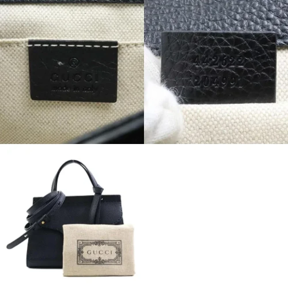 Gucci Vintage Pre-owned Fabric gucci-bags Black Dames