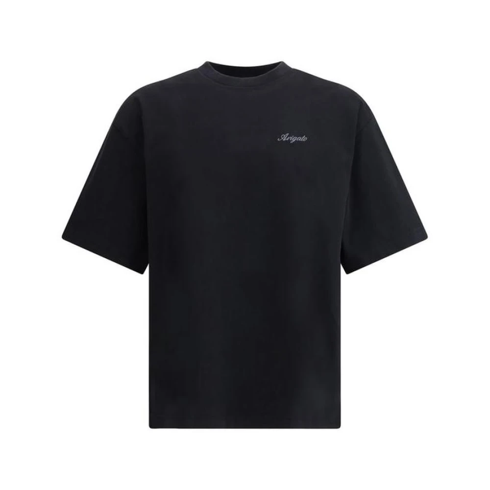 Axel Arigato Minimalistisch Geborduurd Oversized T-Shirt Black Heren