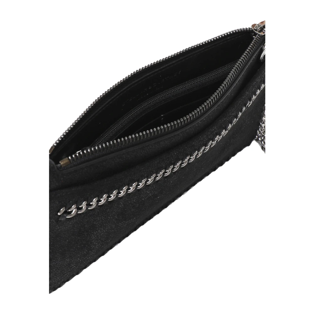 Stella Mccartney Zwarte Diamant Effect Kettingtas Black Dames