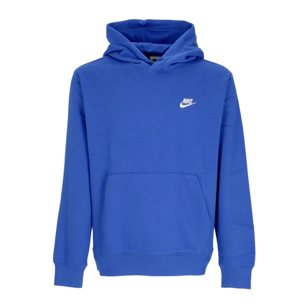 Nike Men's Blue Long Sleeve Training Tops, 2XL, Sportswear Club Fleece Hoodie