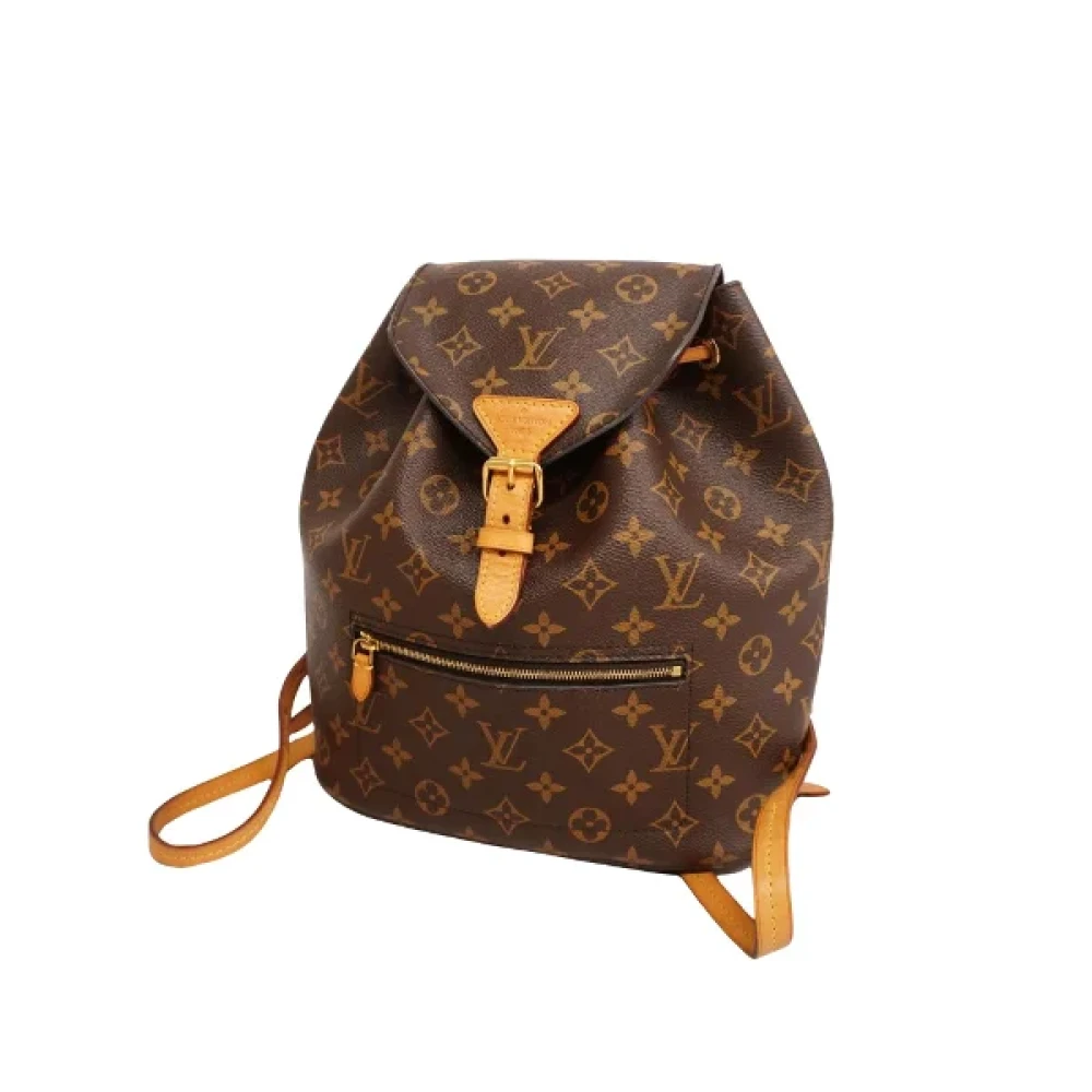 Louis Vuitton Vintage Pre-owned Cotton backpacks Brown Dames