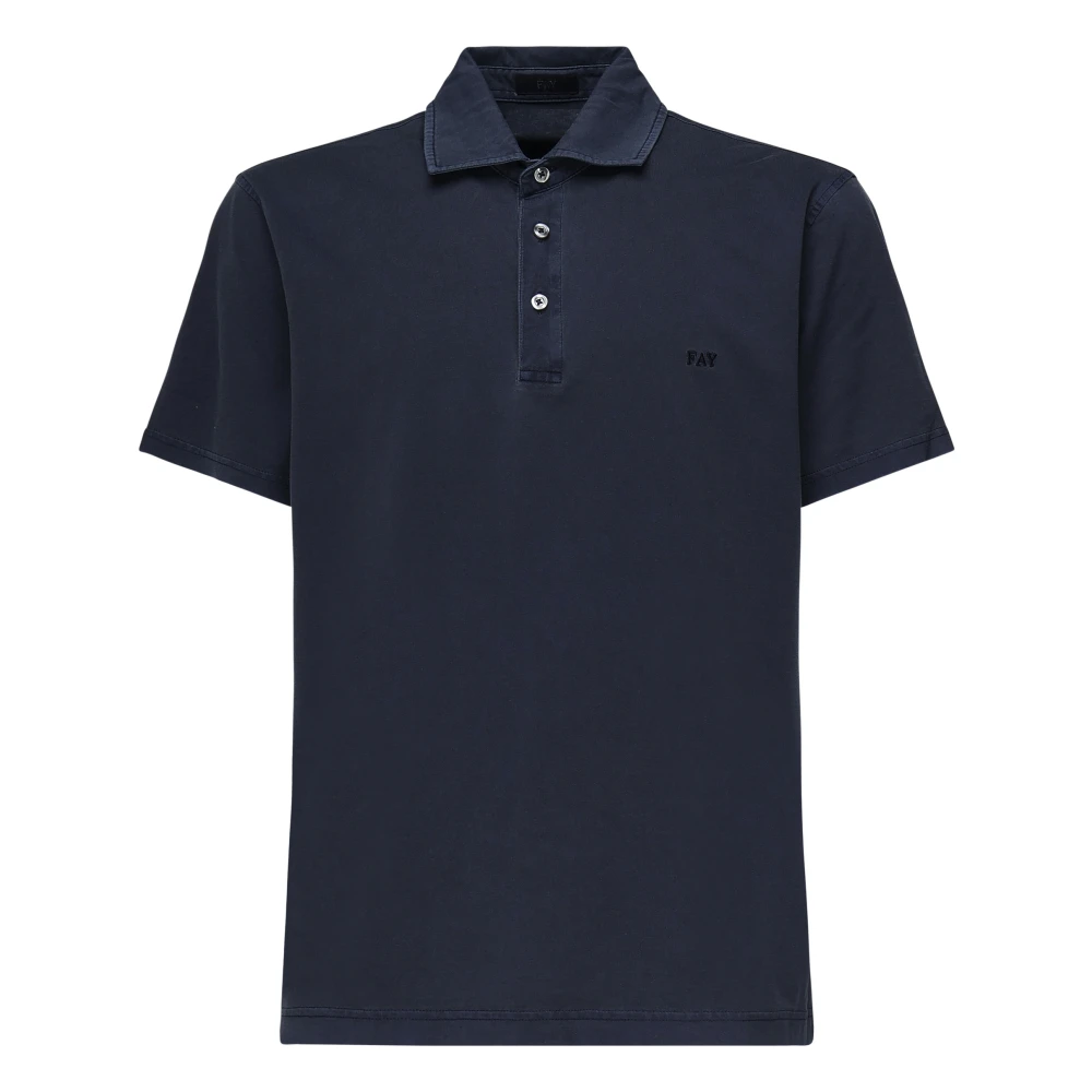 Fay - Tops > Polo Shirts - Blue - Fay - Modalova