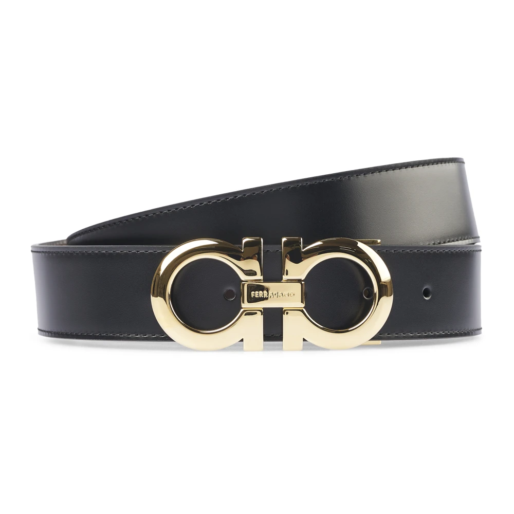 Ferragamo Svart Vändbart Bälte