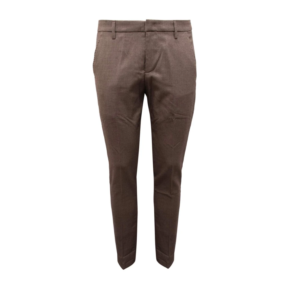 Dondup Men's Beige Wool Blend Trousers
