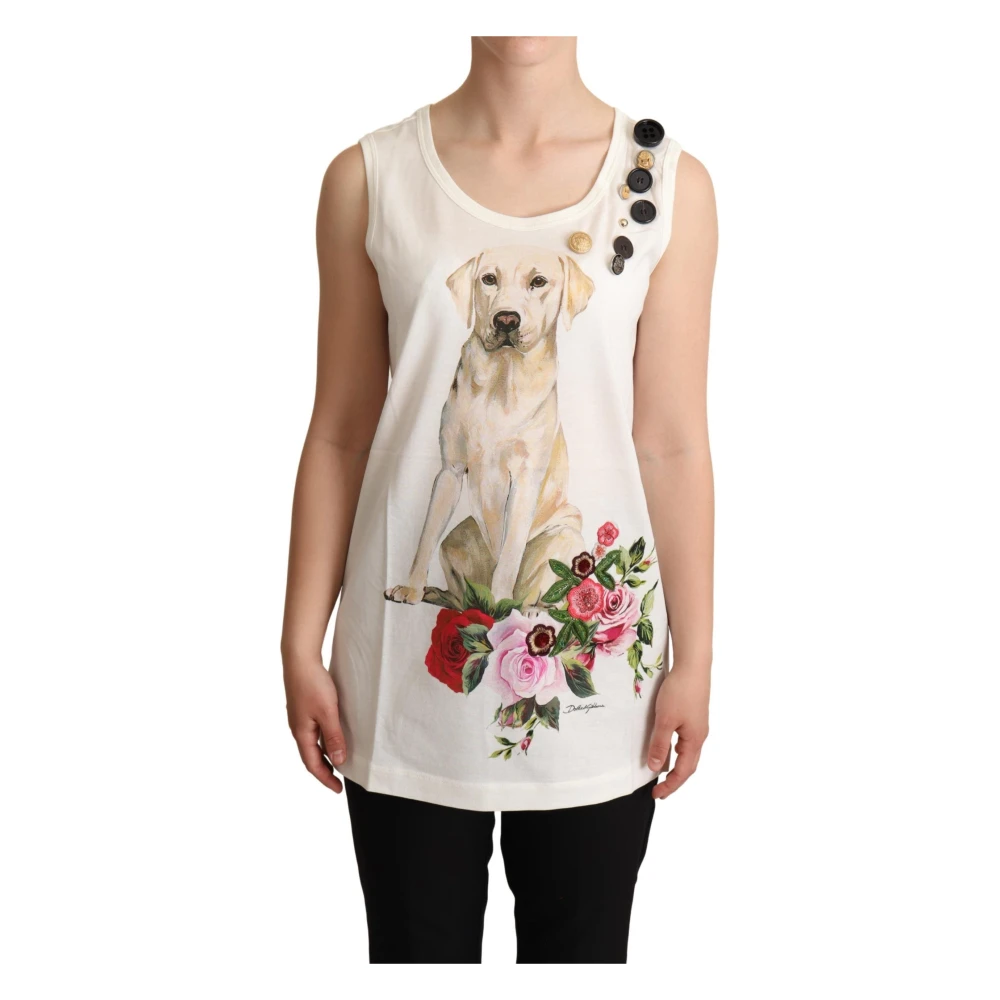 Dolce & Gabbana Women's Multicolor Roundneck Sleeveless Tank - Sleeveless Tops - Xs - Tops