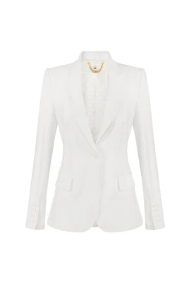 Dubbellagers Stretch Crepe Jacka