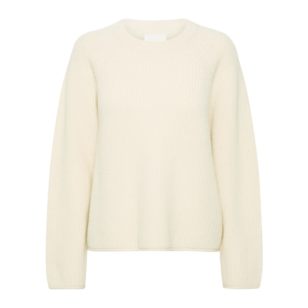 Part Two Zachte Gebreide Trui Birch Beige Dames