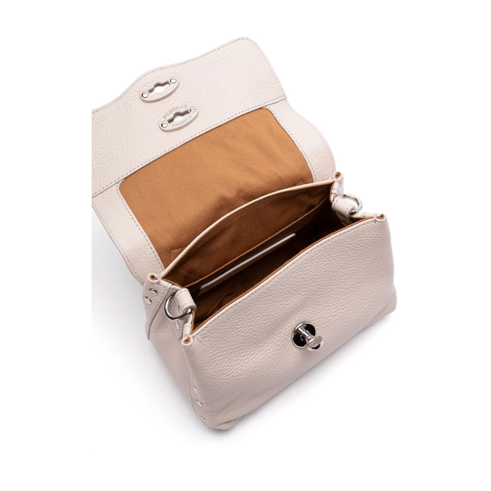 Zanellato Stijlvolle witte tas met twist-lock Pink Dames