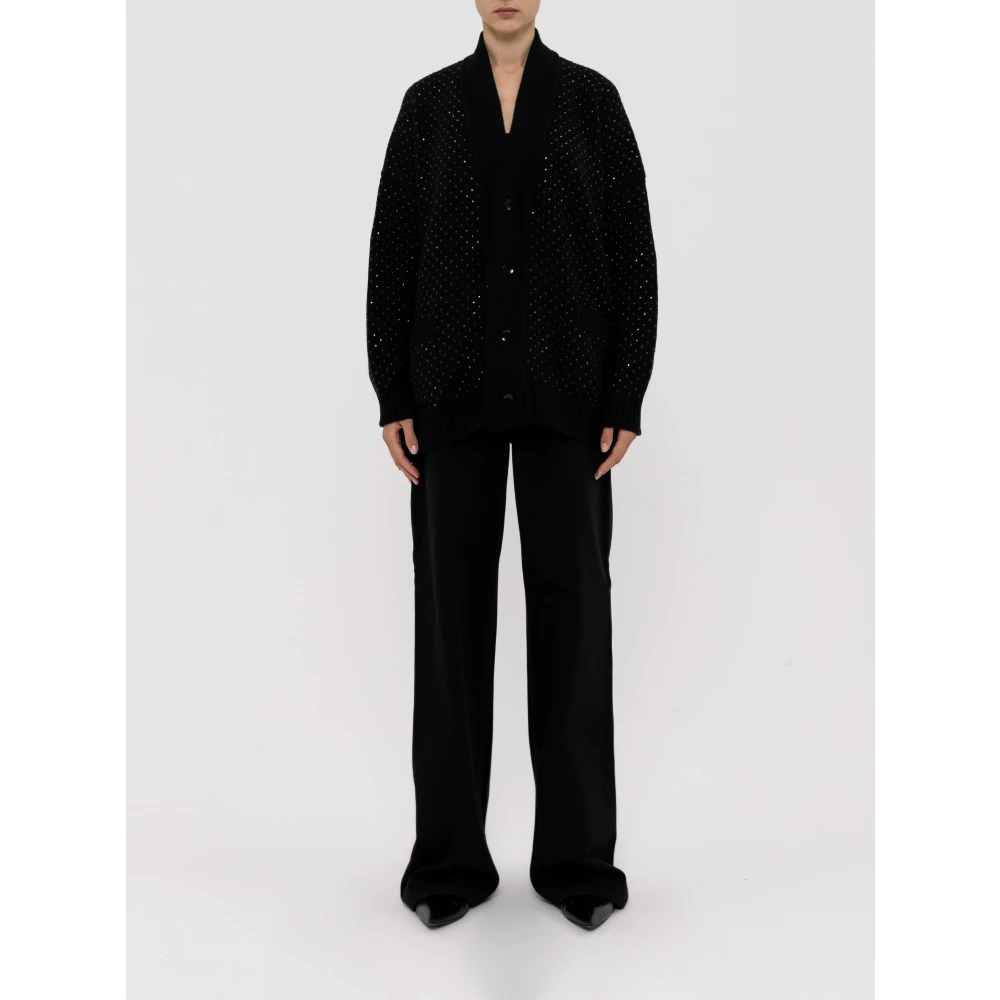 Laneus Cardigan Hotfix Black Dames