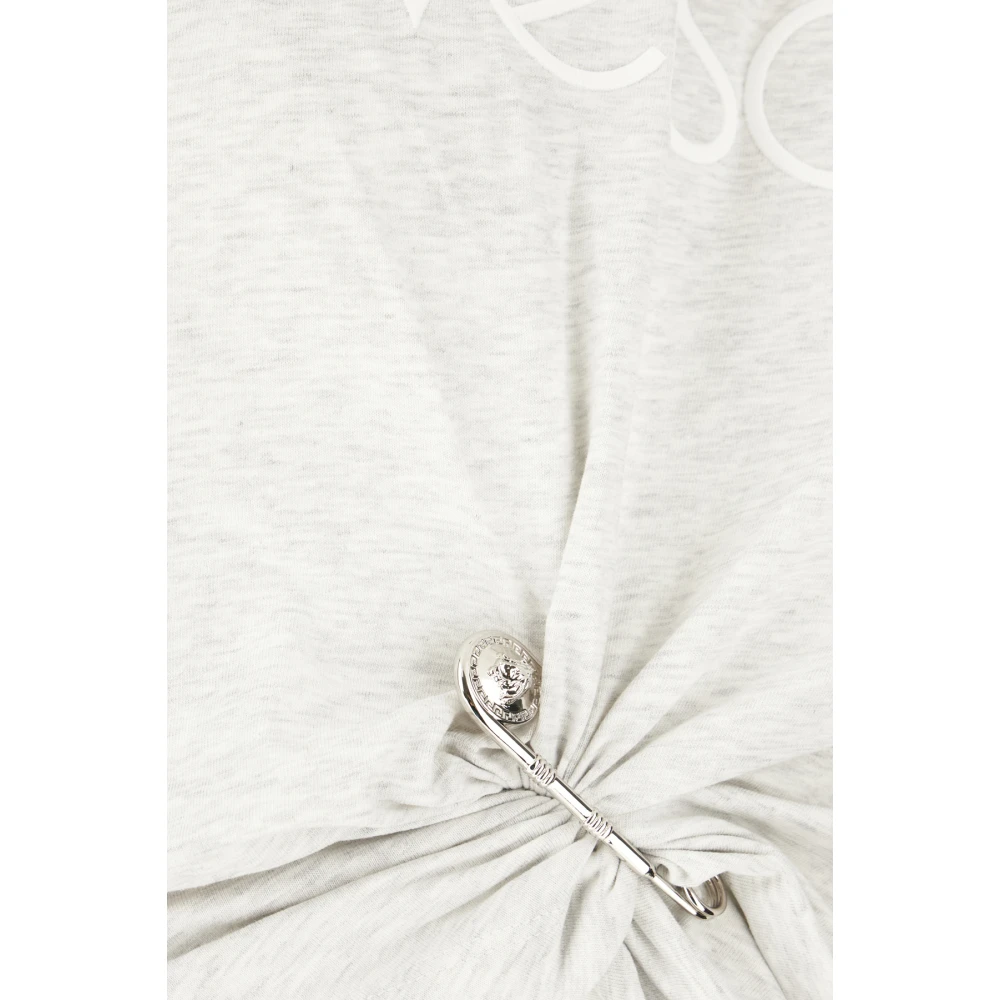 Versace Stijlvol T-shirt voor mannen en vrouwen Gray Dames