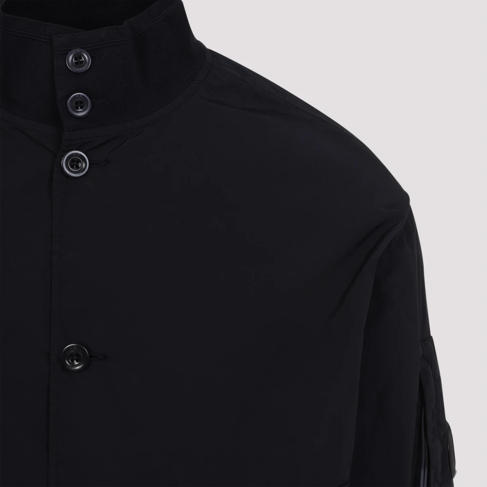 C.P. Company Eclipse Full Button Jas Black Heren