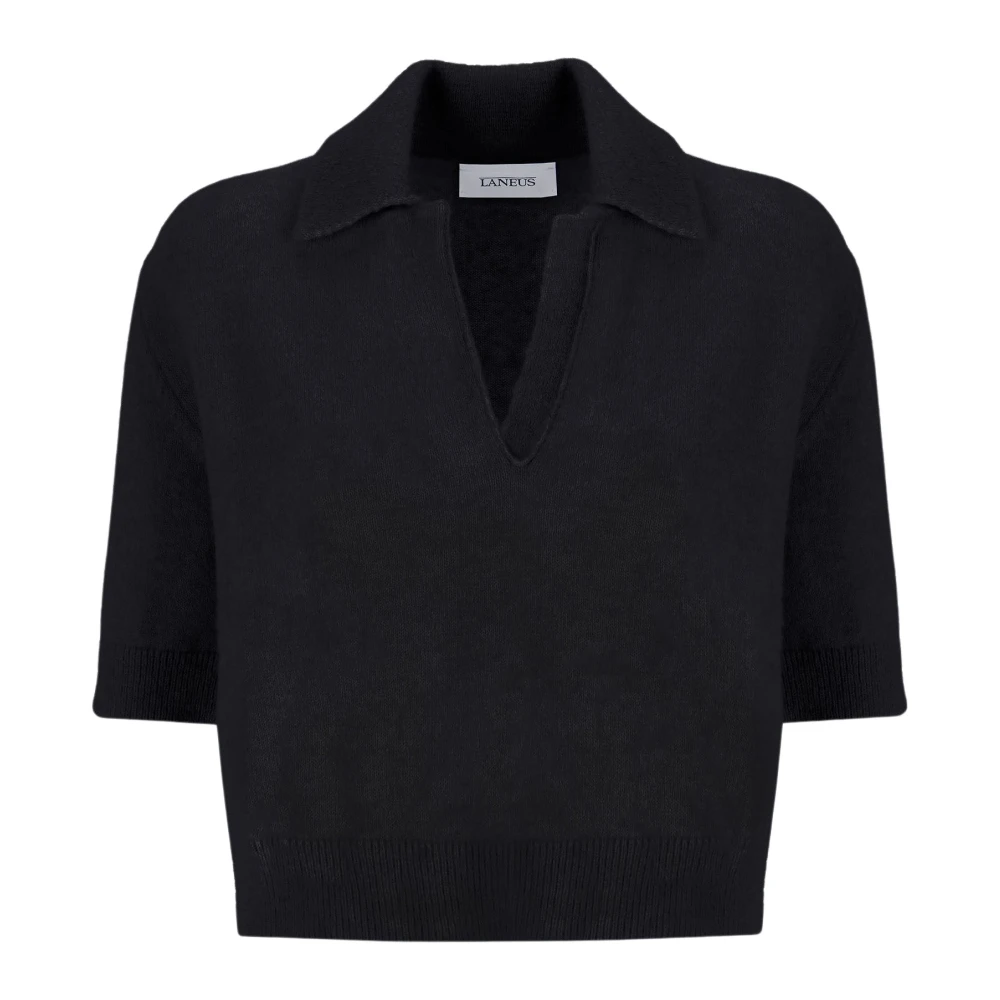 Laneus Polo Korte Mouw Black Dames