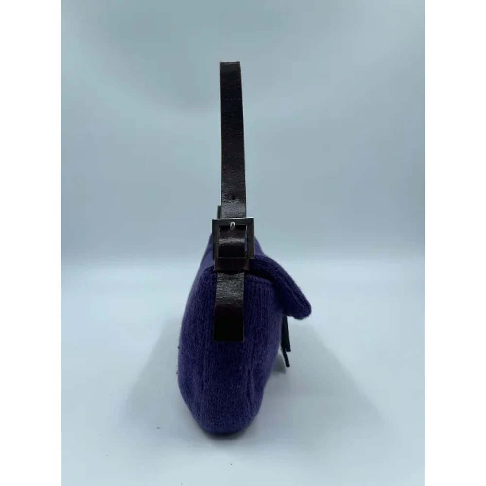 Fendi Vintage Pre-owned Wool fendi-bags Purple Dames