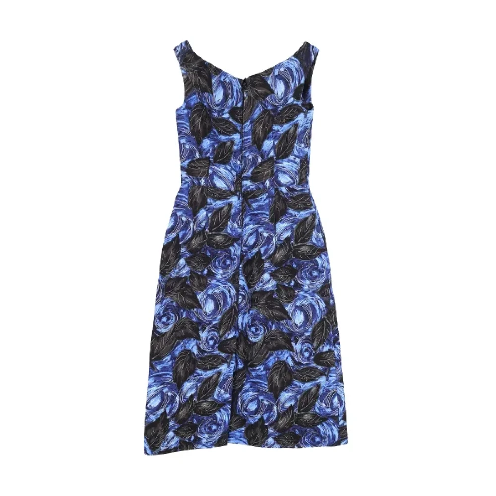 Prada Vintage Pre-owned Fabric dresses Blue Dames