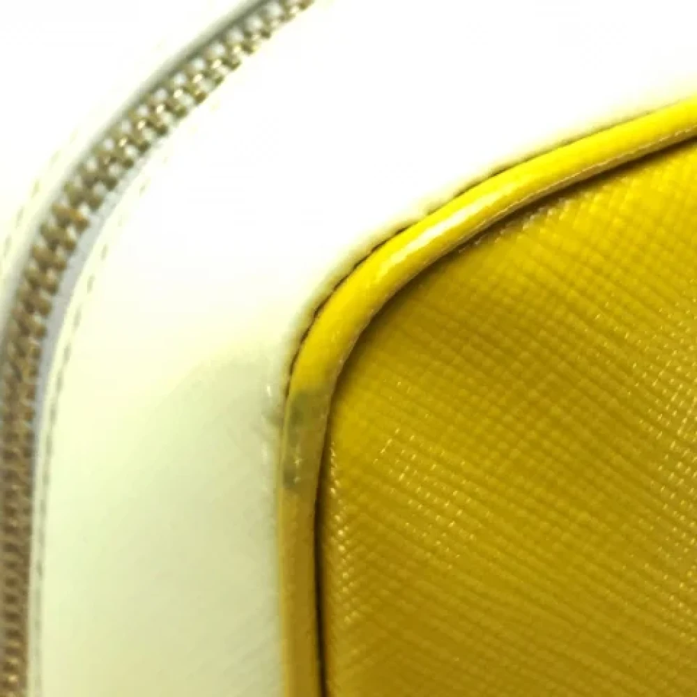 Prada Vintage Pre-owned Leather prada-bags Yellow Dames
