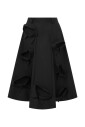 black-a-line-knee-length-skirt