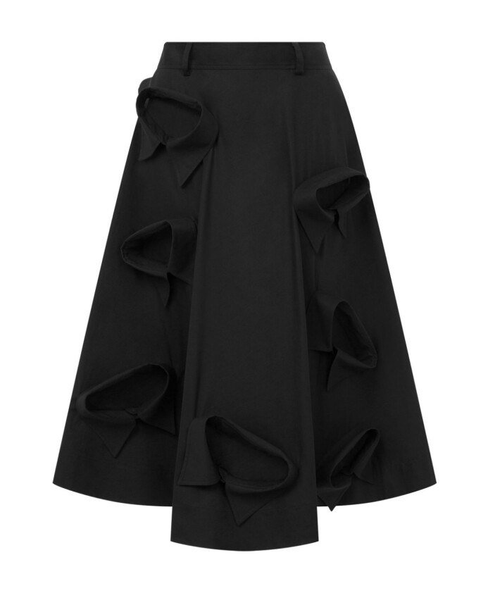 black-a-line-knee-length-skirt