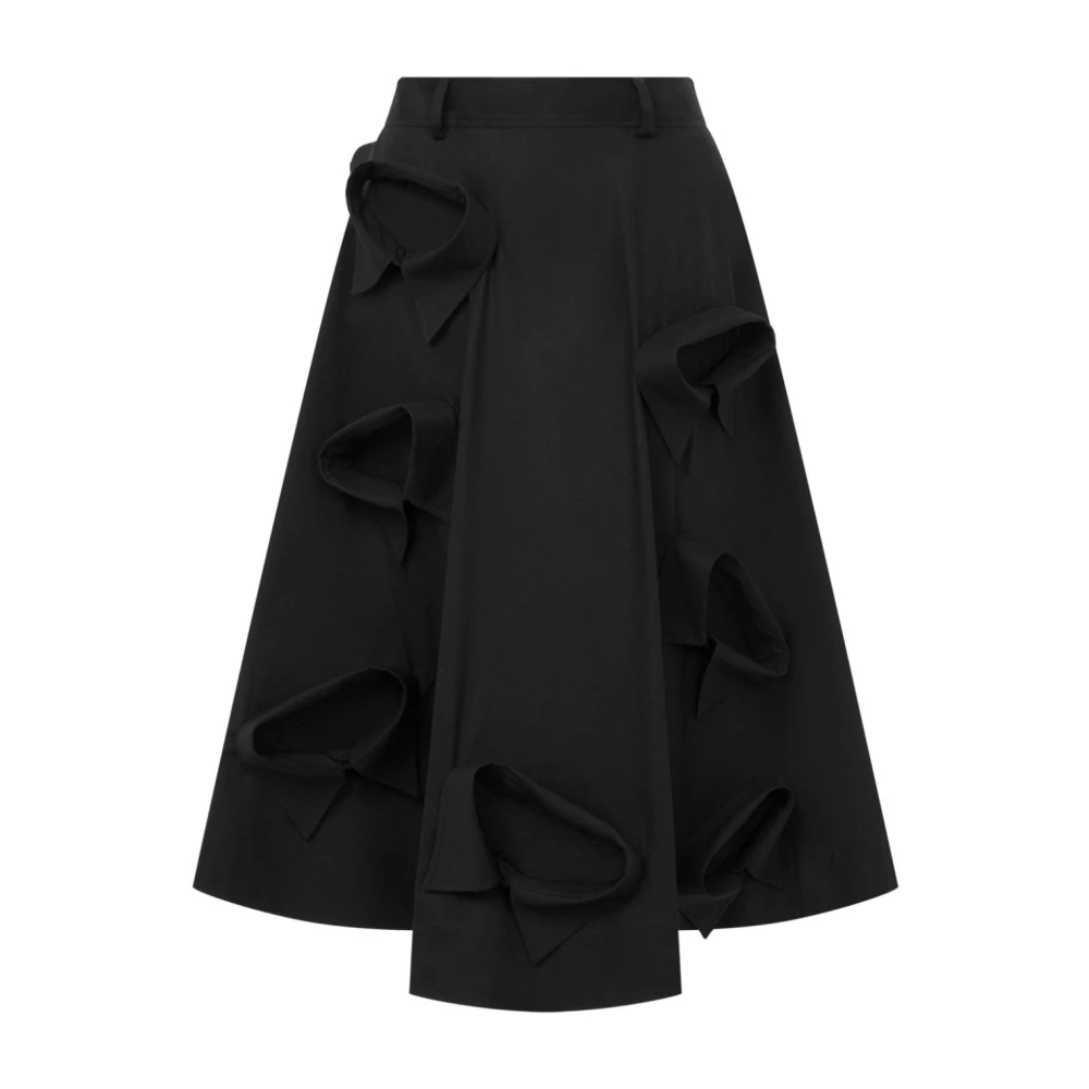 Moschino Zwarte A-lijn knielange rok Black Dames