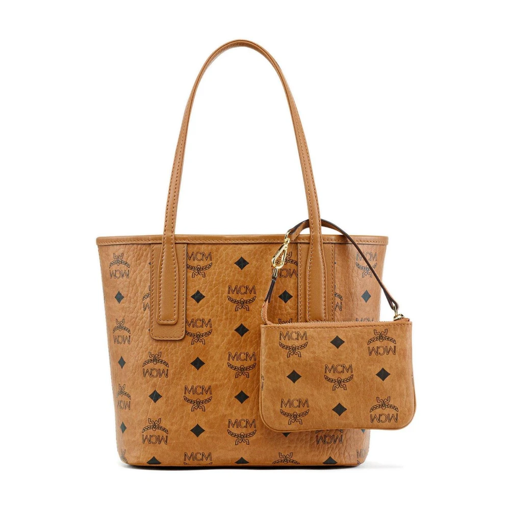 MCM Omkeerbare Liz Shopper in Visetos Brown Dames
