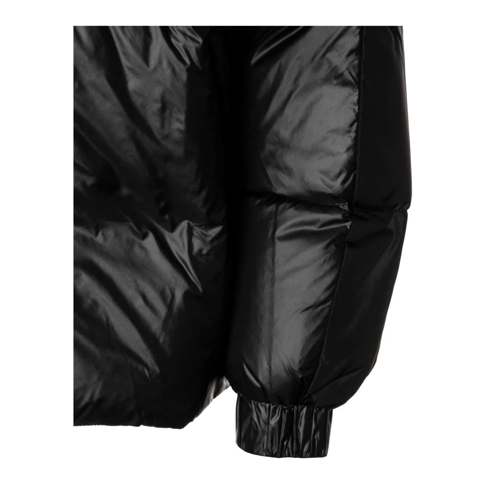 Arte Antwerp Glanzende Pufferjas met capuchon Black Heren