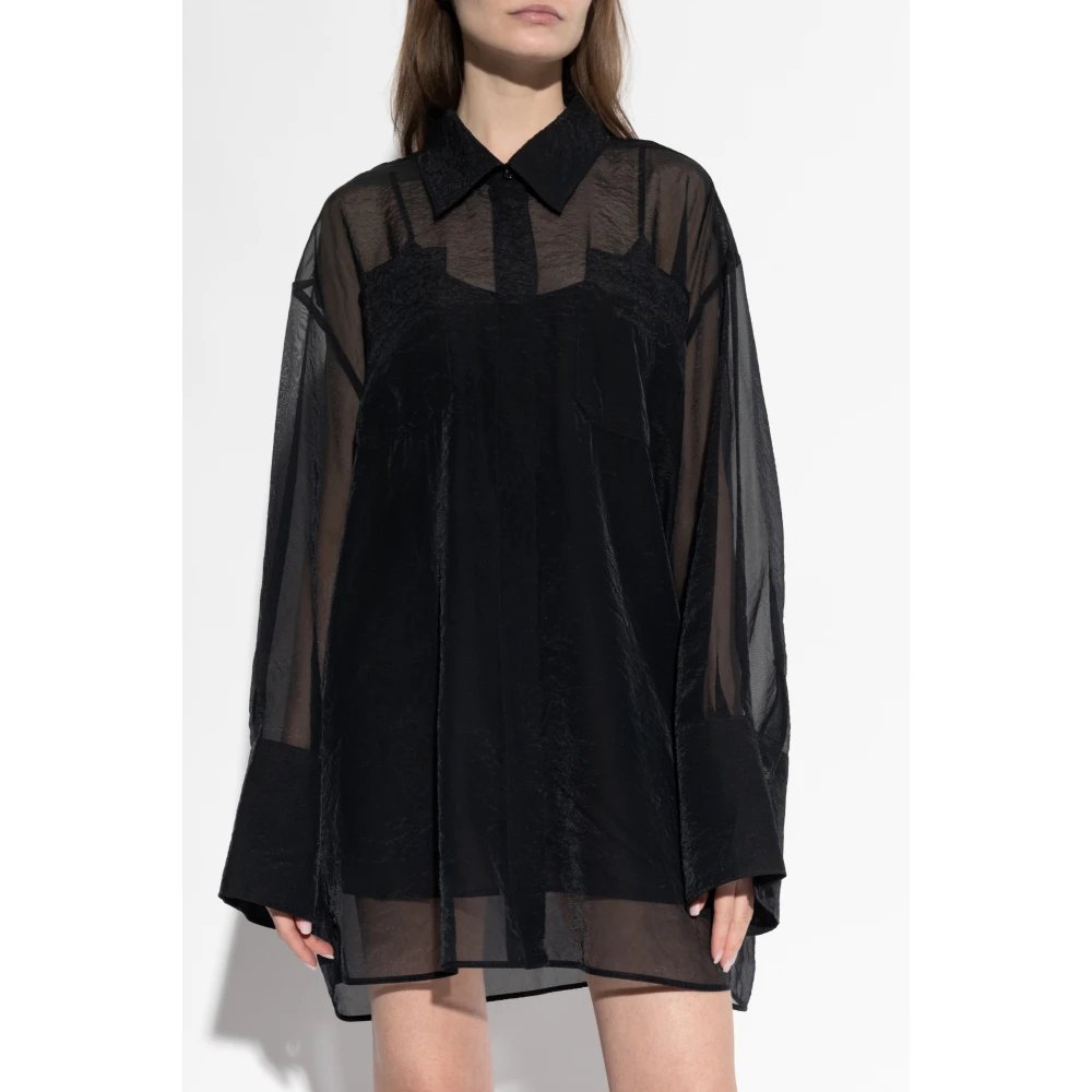 Off White Overhemdjurk Black Dames