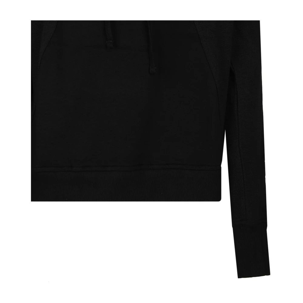 Thom Krom Zwarte hoodie met paneeldesign Black Heren