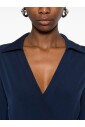 robe-midi-bleue-portefeuille-avec-ceinture
