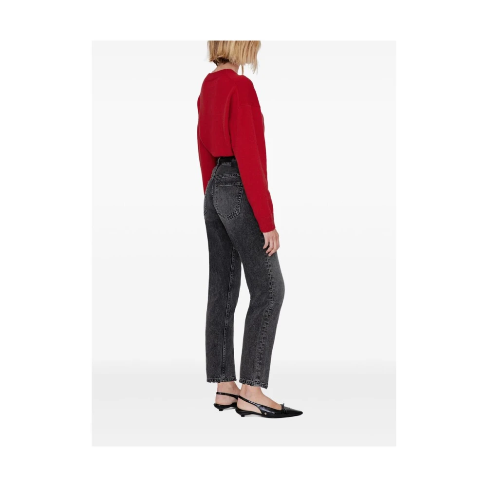 Anine Bing Rode Crew Neck Sweater Red Dames