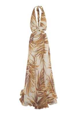 just cavalli maxi dress Just Cavalli Vintage Printed Maxi Dress | Green