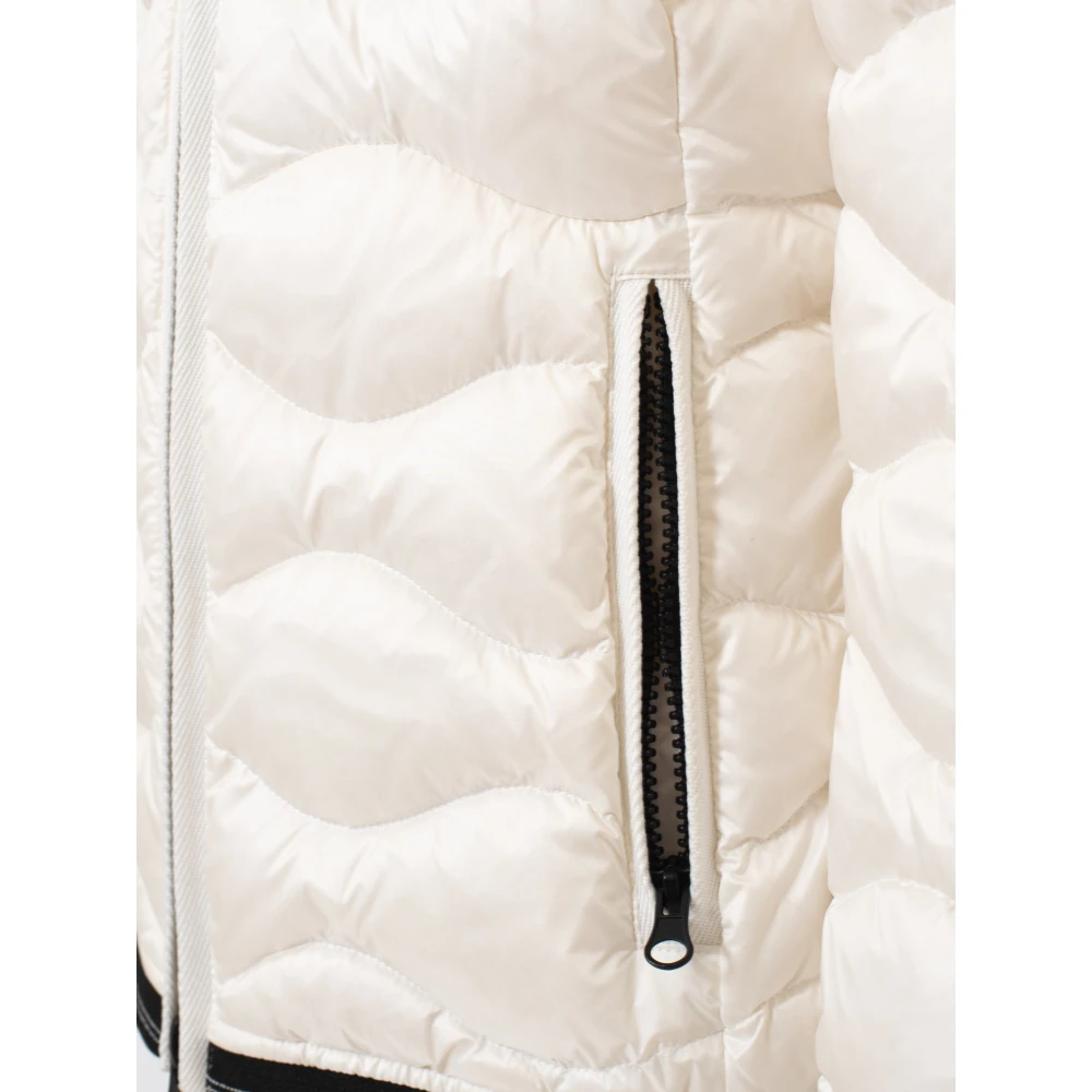 Blauer Donsjack met capuchon White Dames