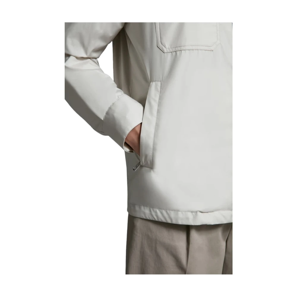 Moncler Licht Beige Piz Overshirt Jas Beige Heren