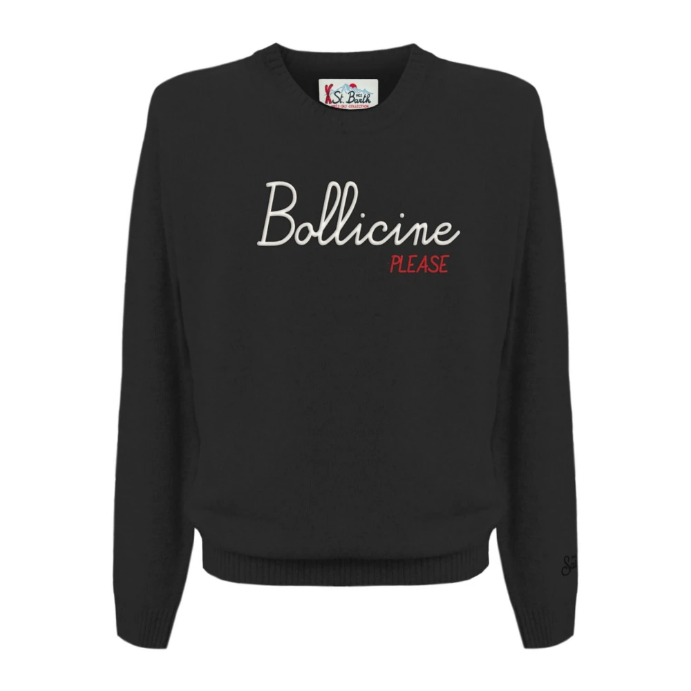 MC2 Saint Barth Zwarte Sweaters voor Mannen Black Heren