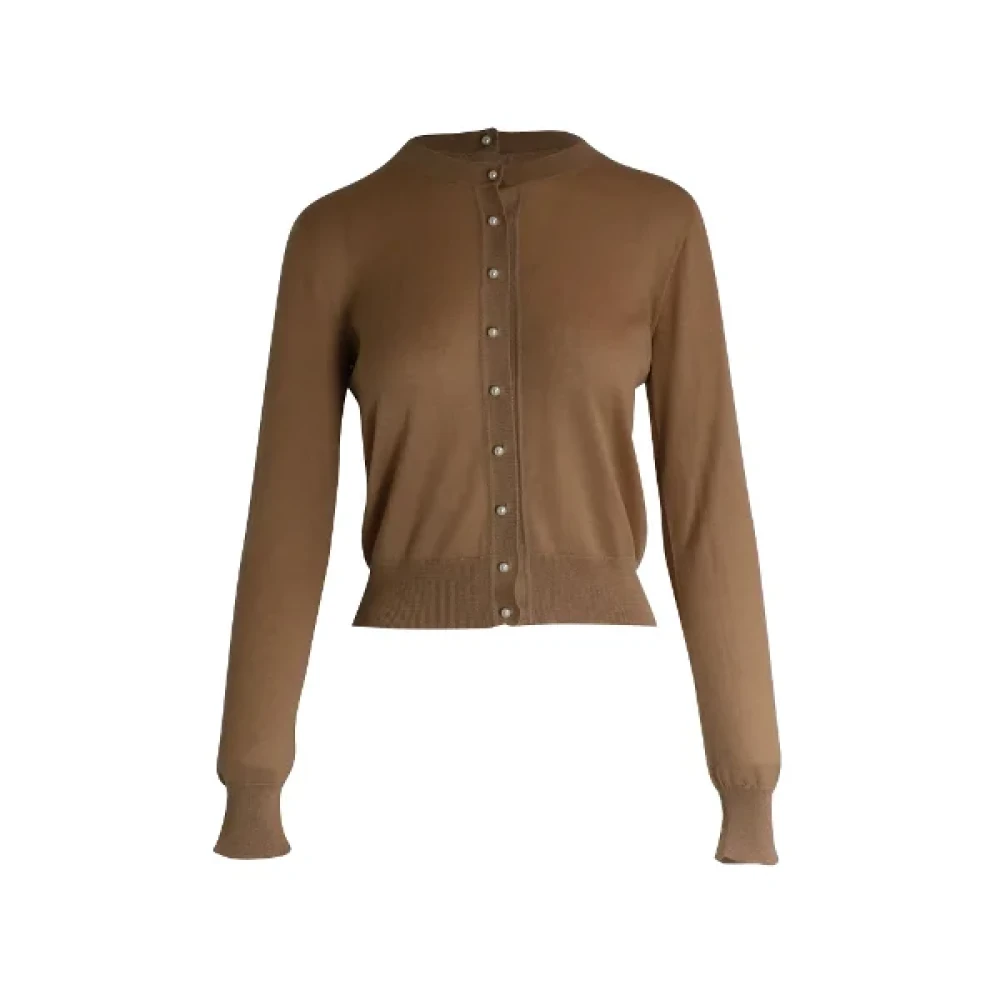 Dolce & Gabbana Pre-owned Wool tops Brown Dames