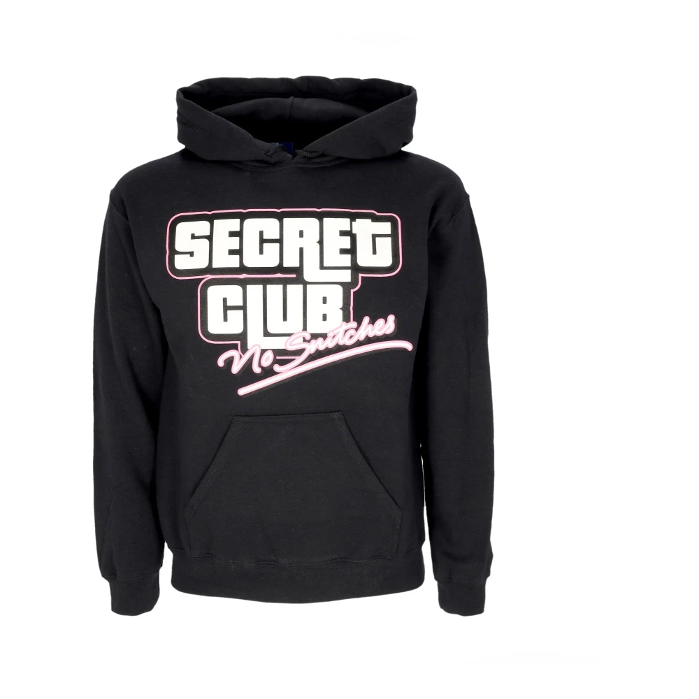 Market Zwarte Hoodie No Snitches Stijlvolle Club Black Heren