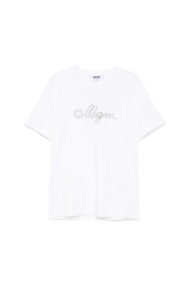 white-logo-embossed-short-sleeve-t-shirt
