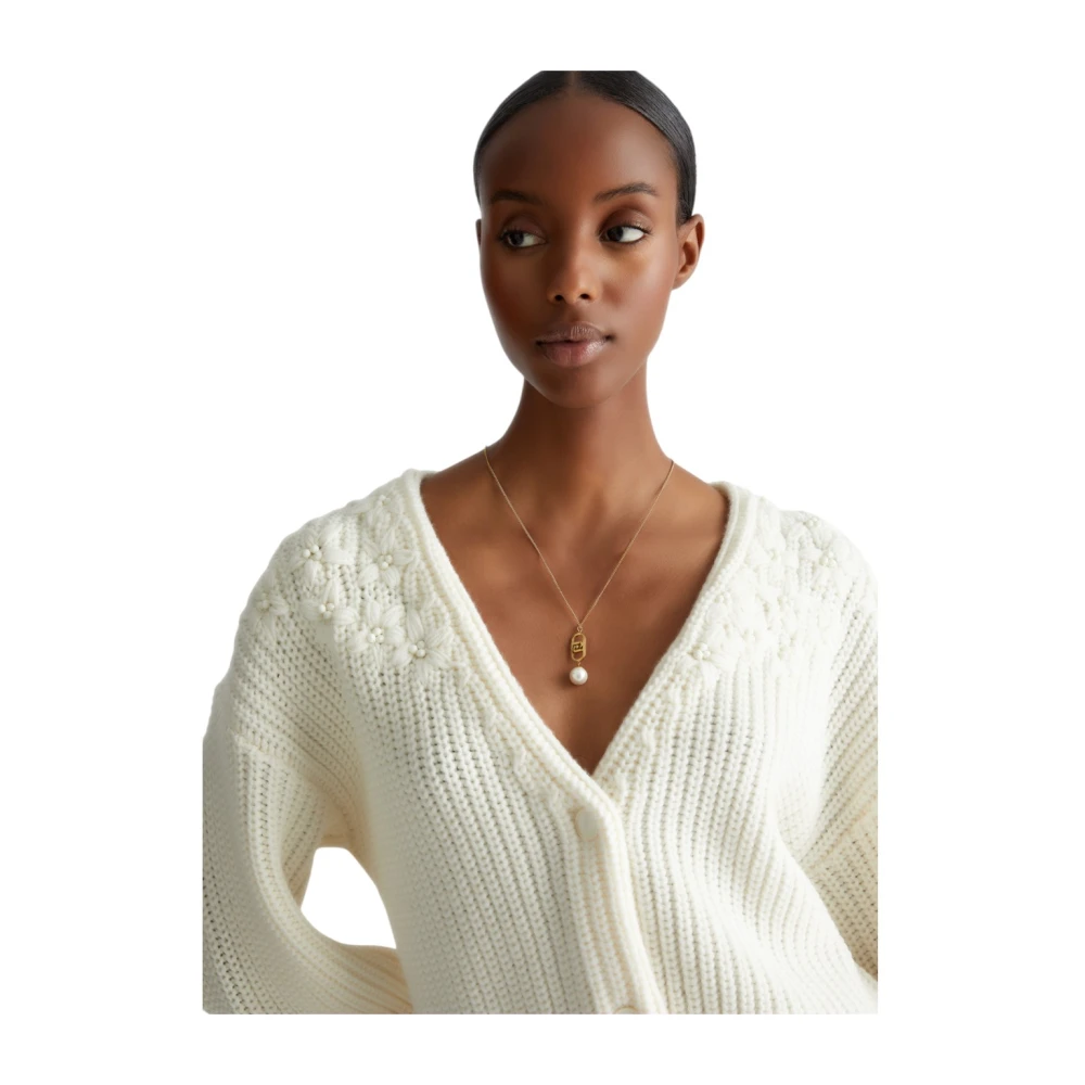 Liu Jo Stijlvolle Gebreide Top Beige Dames