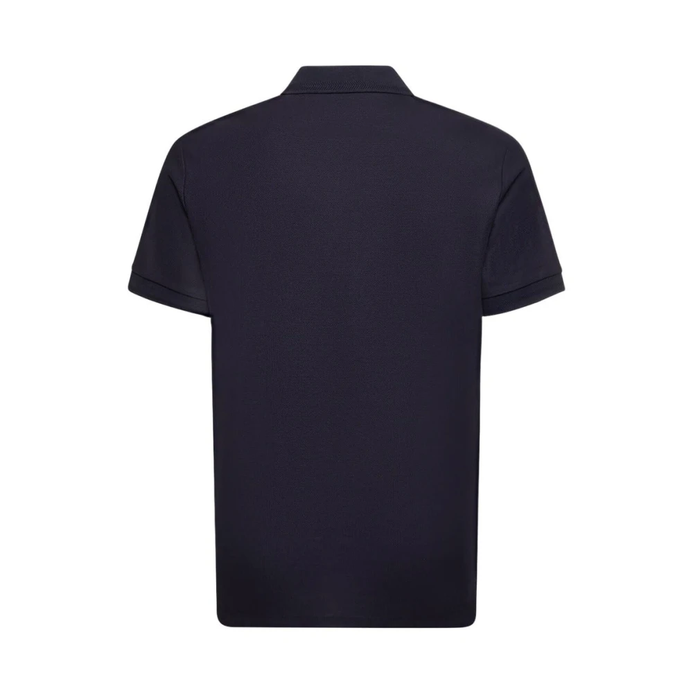 Burberry Geborduurd Logo Katoenen Polo Shirt Blue Heren