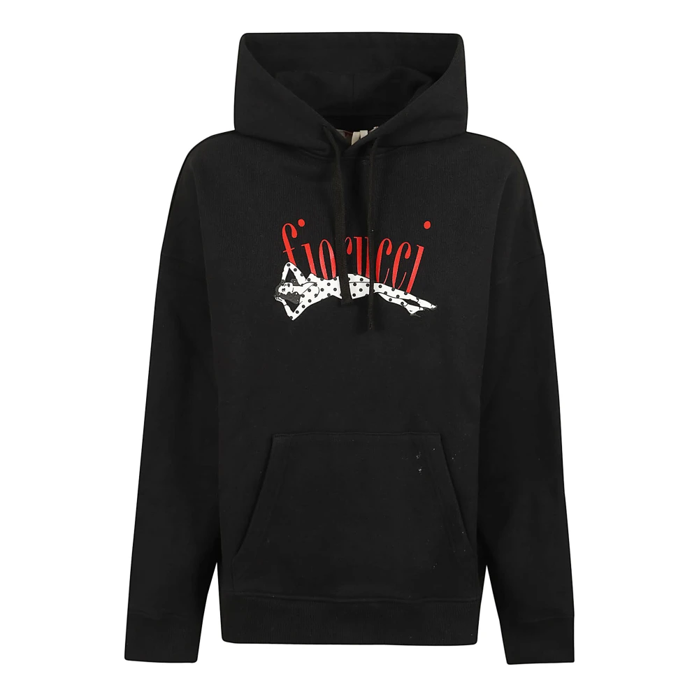 Fiorucci Women's Black Polka Dot Pin Up Print Relaxed Hoodie - Hoodies - Xs - Sweatshirts & Hoodies