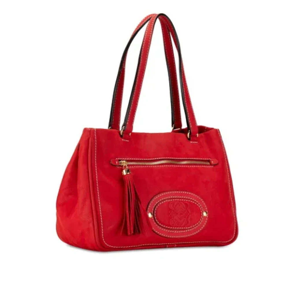 Loewe Pre-owned Leather shoulder-bags Red Dames