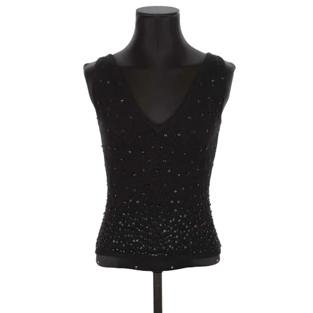 Mugler Pre-owned Cashmere tops Black Dames