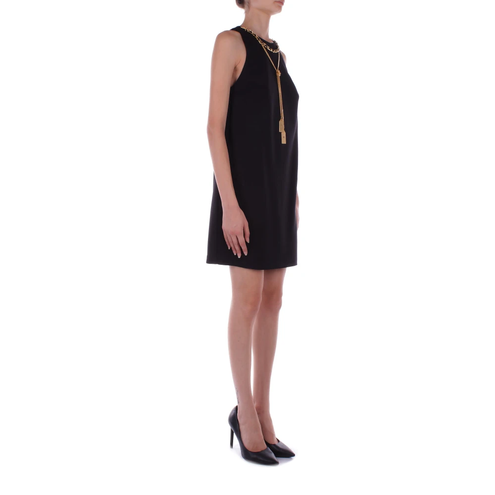 Elisabetta Franchi Zwarte jurk met ritssluiting Black Dames