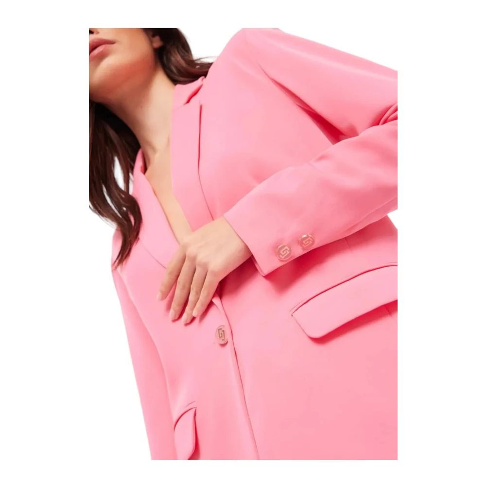 Gaudi Blazer Jas voor Vrouwen Pink Dames