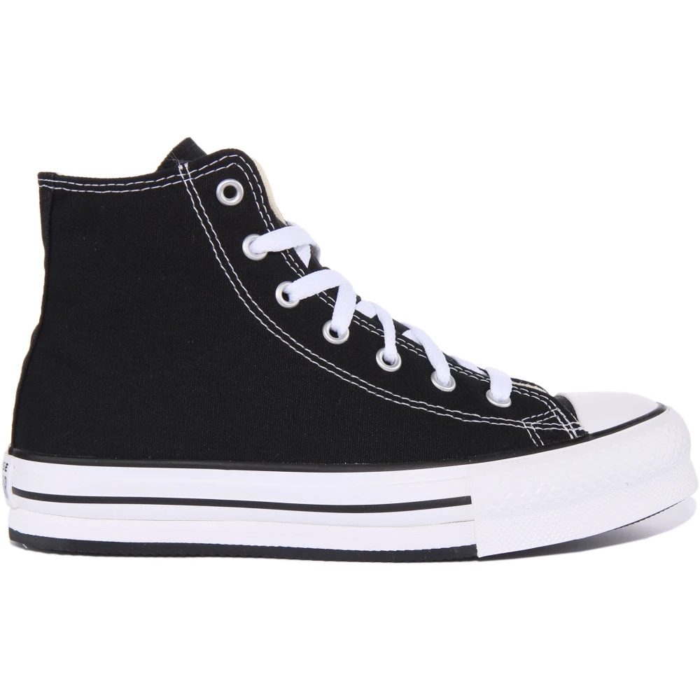 Converse Boys Black Kids Sneakers, 36 Eu, Classic High Top Trainers In