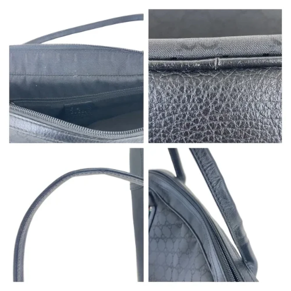 Gucci Vintage Pre-owned Canvas handbags Black Dames